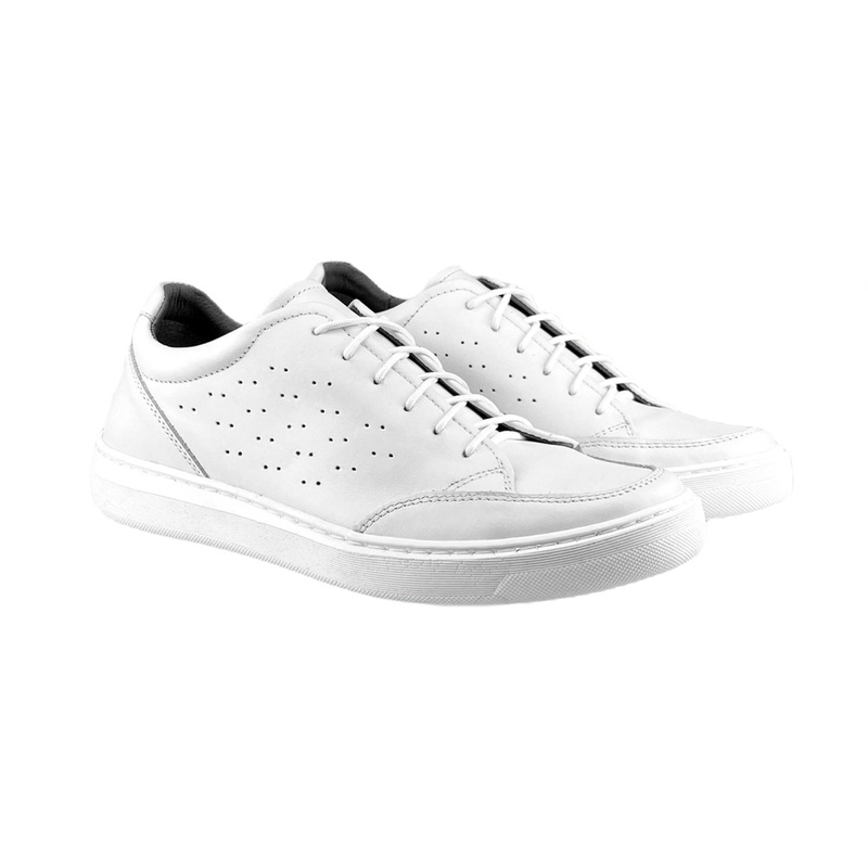 BIANCO sneakers con rialzo +6 CM