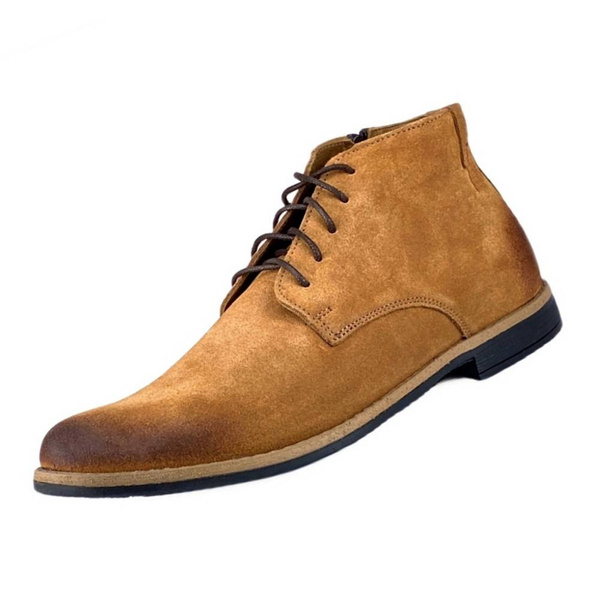 SYCYLIA Scarpe da uomo con altezza aumentata - Scarpe con tacco da interno da uomo - Scarpe casual da uomo in pelle altezza 6 cm